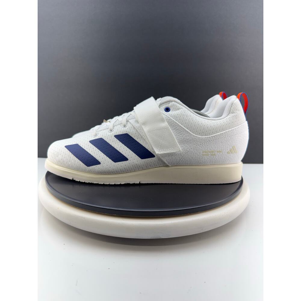 Adidas Men’s White Training Shoe with Navy Accents